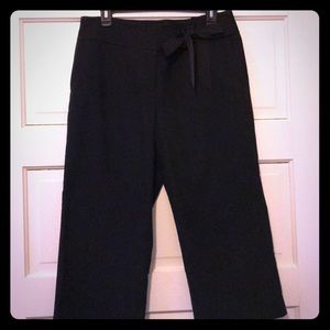 {ann taylor} black capri dress pants
